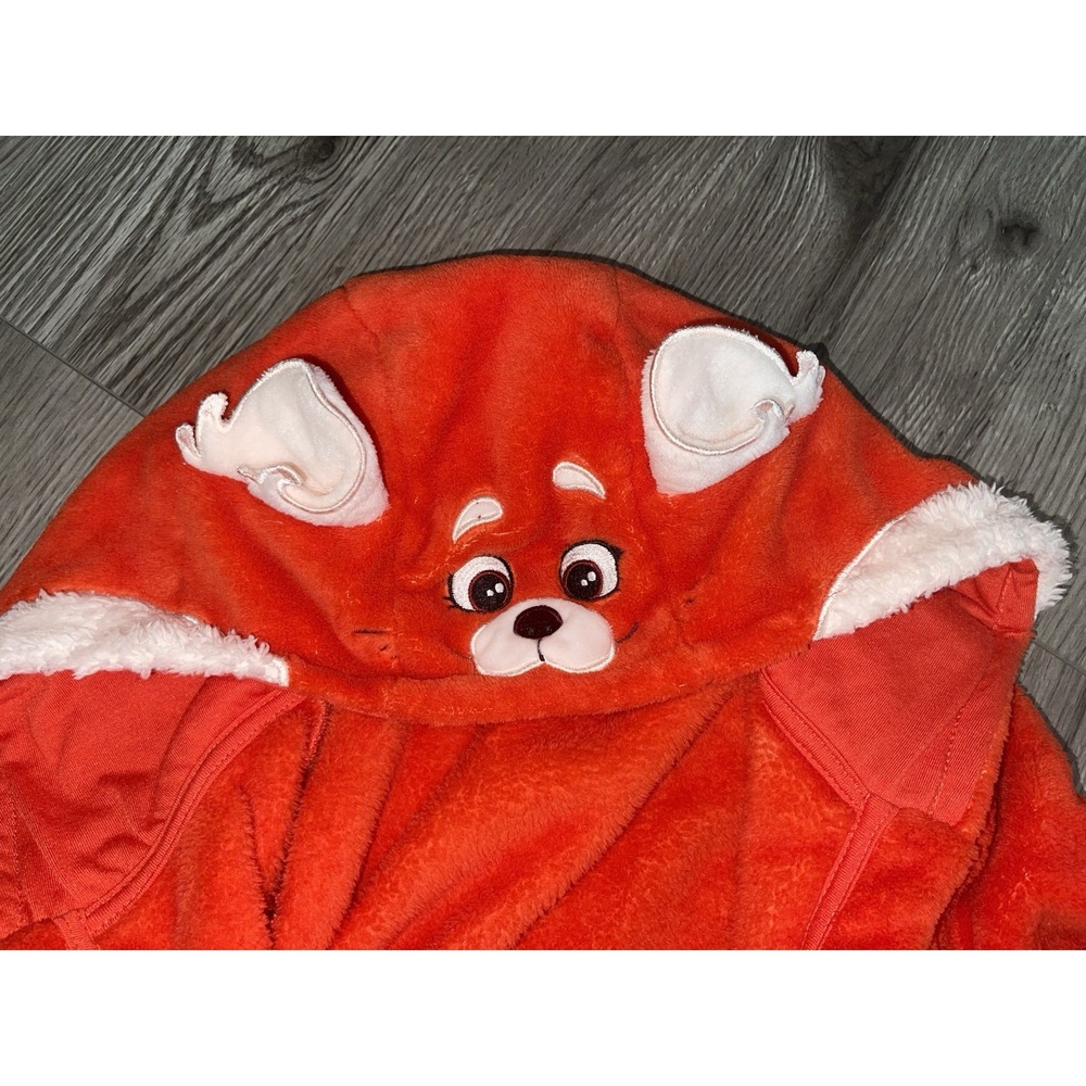 Disney Mei Turning Red Panda Plush Backpack Bag Pixar & Red Panda Robe Size 6/7 - Picture 6 of 12